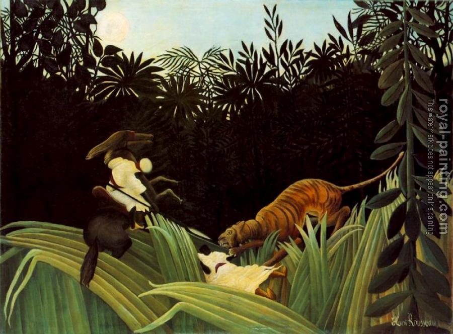 Henri Rousseau : Scout Attacked by a Tiger